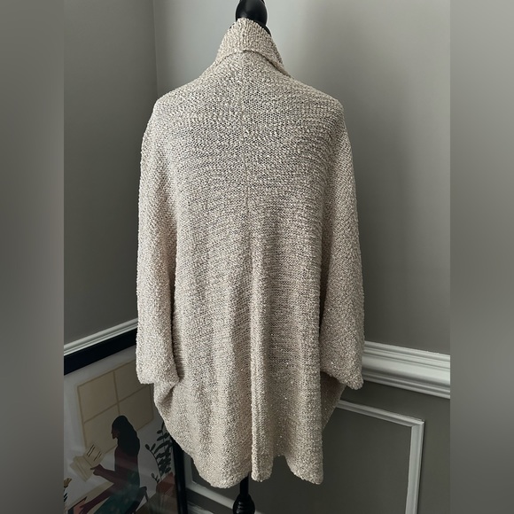 Chico’s Black Label Sequin Cocoon Cotton-blend Boho Vest sweater - Picture 7 of 16